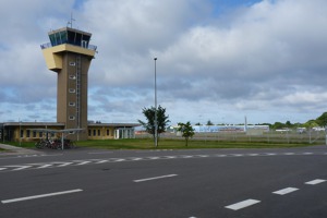 Ronne, Bornholm, Dánsko - letištní věž Ronne, Bornholm, Dánsko - letištní věž