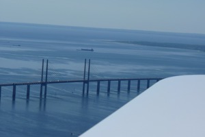 Most spojující Švédsko a Dánsko