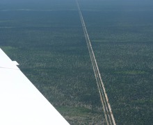 Botswana-Namibia border at Caprivi strip