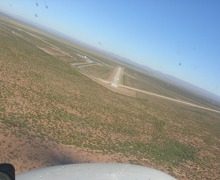 On final Culberson airport, Texas, USA On final Culberson airport, Texas, USA