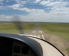 On final - Bothaville airport, South Africa On final - Bothaville airport, South Africa