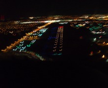 On final - runway 17, Grand Prairie, Texas, USA On final - runway 17, Grand Prairie, Texas, USA
