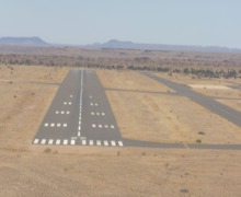 On final, Keetmanshoop, Namibia On final, Keetmanshoop, Namibia