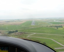 On final, Manston, UK On final, Manston, UK