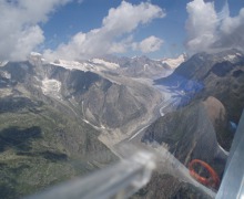 Swiss Alps and the Jungfrau glacier