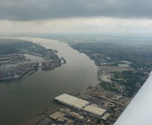 England - river Thames southeast of London