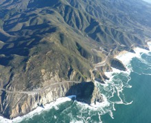 California coast - alongside Highway No 1