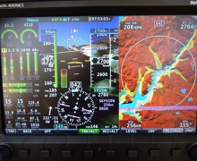 Display - flying through Sogne fjord, Norway