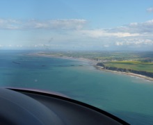 Omaha and Gold beaches with an artificial harbour