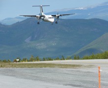 Local transport, Twin Otter - Sogndal, Norway