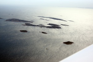 První pohled na ostrůvky souostroví Alendské ostrovy