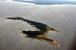 První ostrůvek u estonského pobřeží - Mohni