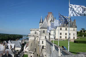 Zámek Amboise, údolí řeky Loire, Francie