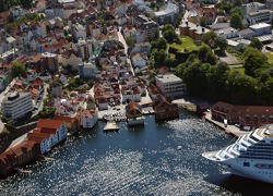 Přístav a město Bergen, Norsko Přístav a město Bergen, Norsko
