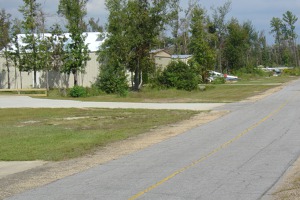 Cathrina damage at airpark, New Orleans, Luisiana, USA 