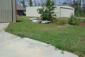 Cathrina damage at airpark, New Orleans, Luisiana, USA 