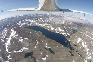 Towards Hardangerjokulen glacier, Norway