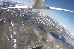 Towards Hardangerjokulen glacier, Norway