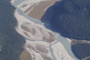 Clutha - river with gold sands, New Zealand