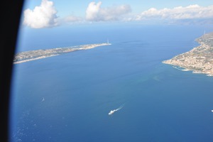 The Strait of Messina - Sicily coast, Italy
