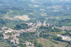 San Gimignano - tower houses, Tuscany, Italy
