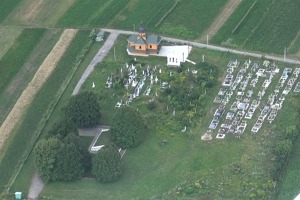 The graves and monumet at the Zborov battlefield