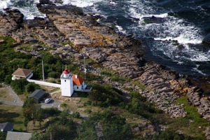 Lighthouse on the northenmost tip of Bornholm 