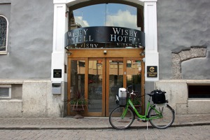 My fully loadad bicycle before departure for the airport