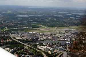 Bromma airport - western part of Stockholm