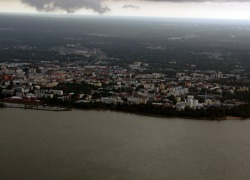 Rainy departure from Vaasa