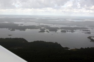 Kvarken islands in the rain