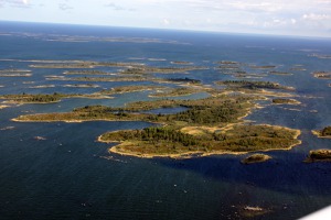 The elder of Kvarken islands are located about 50 km north of Vaasa
