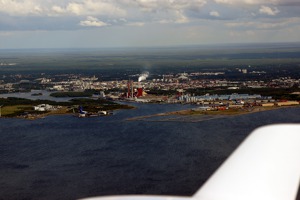The town of Oulu at the north of the Gulf of Botnhnia