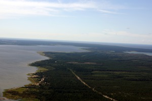 The bay of the island of Hailuoto which lies west of the city of Oulu