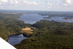 The landscape north of Tampere