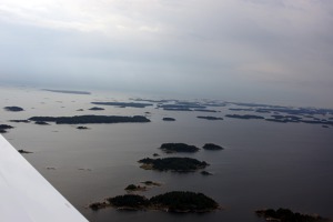 The islands of the Gulf of Filnland - on the way from Hanko to Helsinki