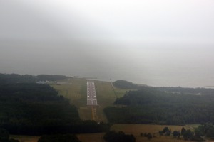 Rainy landing at Kardla, Estonia