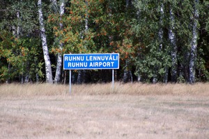 Sineage at Ruhnu airport