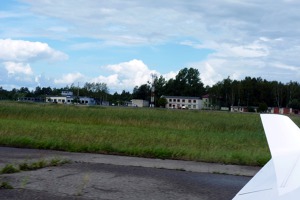 The airport of Liepaja, Latvia coast