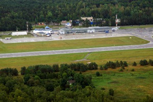 The airport of Palanga, northern coast of Lithuania
