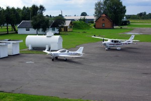 OK LEX waiting for the fuel at Aleksotas