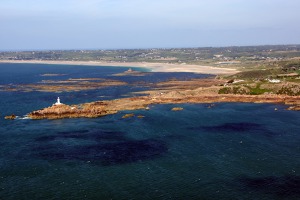 La Corbiére lighthouse, western tip of Jersey island
