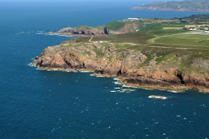 Cliffs at the north-western coast of Jersey island