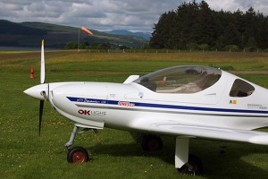 OK LEX at Glenforsa airfield, Scotland, UK