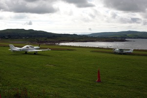 Glenforsa airfield apron, Scotland, UK