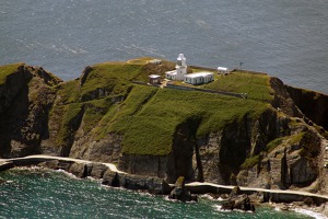 Lundy island lighthouse, Bristol Bay, UK