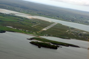 Stornoway airport, Outer Hebrides, UK