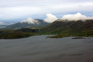 Traditional Scottish weather - Mull island, Inner Hebrides, Scotland, UK