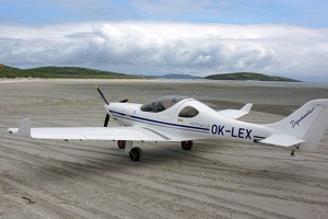 OK LEX on the apron of Barra airport