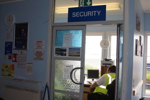 Security check - Barra airport